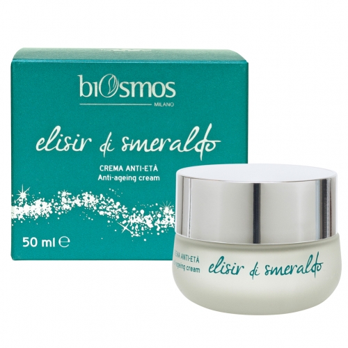 Elisir di Smeralda mit kleinem Smaragd, - Anti-Aging Creme, 50 ml, Fitogemmocosmesi, Biosmos